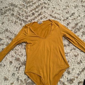 Mustard bodysuit